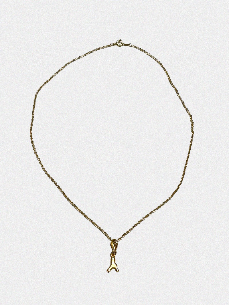 Amusant 14k Gold Mini Logo Necklaces