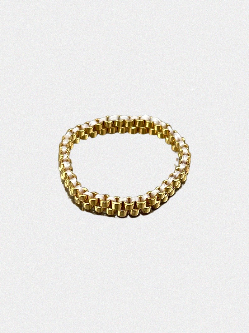 14k Gold Layered Beads Ring