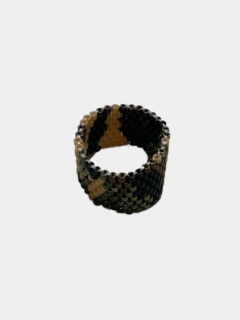 Camo Pattern Beads Ring