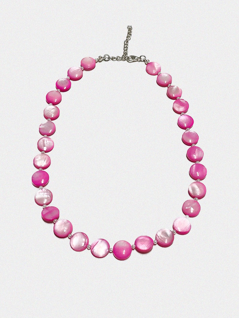 Pink Mother of pearl Necklaces