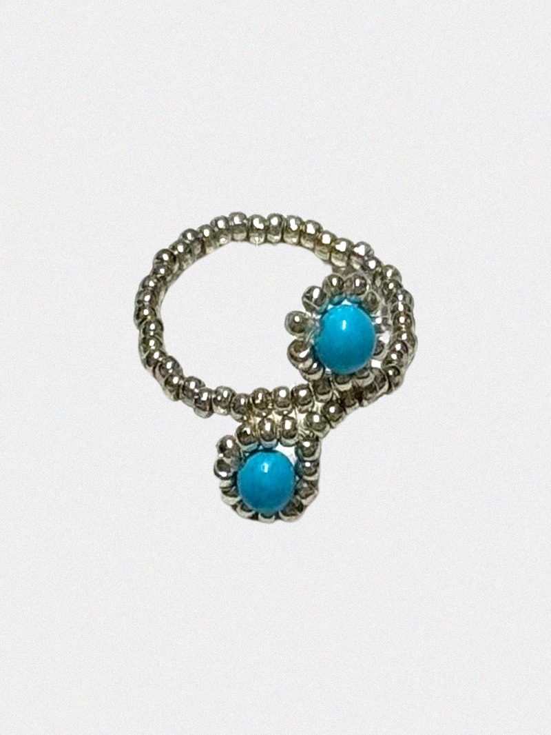 Turkey stone beads ring
